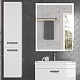 Velvex Пенал для ванной Estea 35 подвесной белый матовый – картинка-15